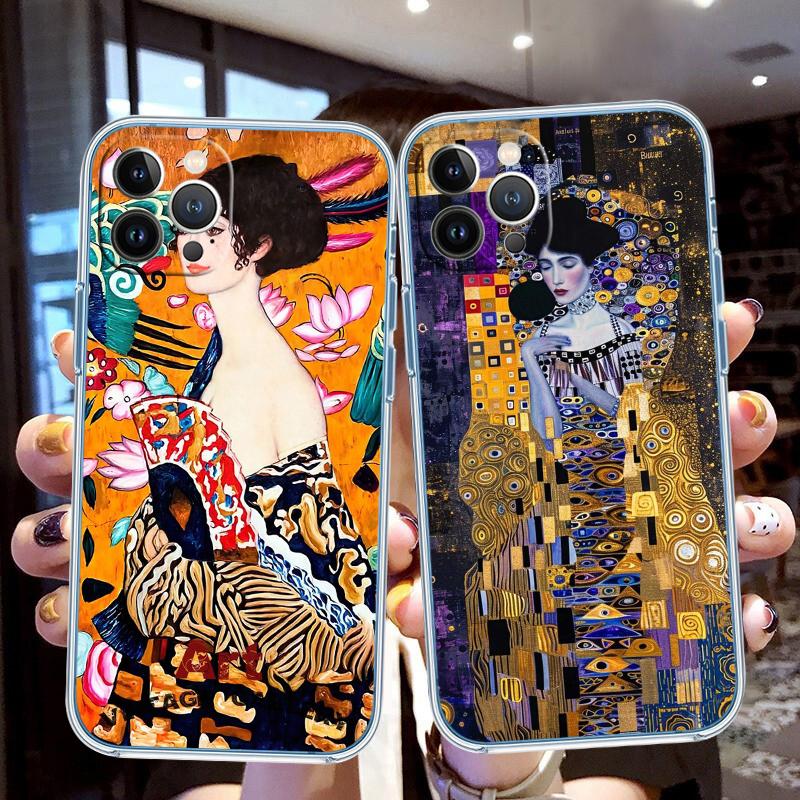 BF67 Густав Климт Прозрачный чехол из софтшелла для Motorola Moto Edge 20 30 40 50 S30 Fusion Ultra Pro Neo Lite + G200 G23