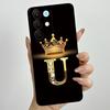 Для Realme 15X C85 5G Чехол для телефона с короной и начальной буквой для пары Realme15X RMX5250 RMX5253 Мягкий силиконовый ТПУ Защитный чехол для объектива