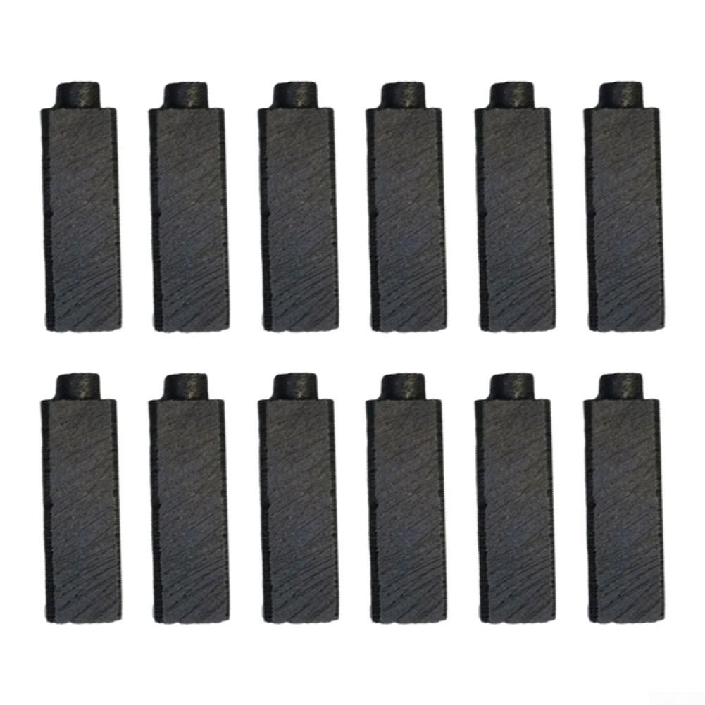 12шт Угольные щетки Садовый инвентарь 4x5,5x17мм Черный