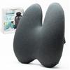 LeLante Car Cushion, Lumbar Support, Seat Cushion, Lower Back Pain, Driver's Seat Cushion, Memory Foam, Dark Gray