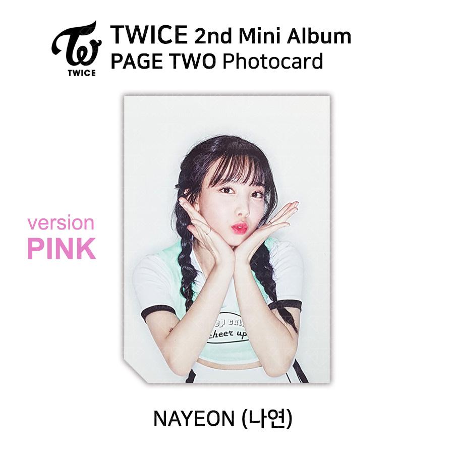 Twice 2-й мини-альбом СТРАНИЦА ВТОРАЯ Фотокарточка РОЗОВАЯ Версия