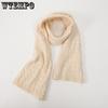 1PC Solid Color Simple Long Thick Knitted Scarf Autumn Winter Warm Windproof Cold-proof Casual Scarf