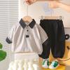 Kids Casual Long-Sleeve Set, Comfortable Daily Wear Outfits