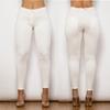 Melody Wear White Cotton Leggings for Women Long Length Push-Up Fitness Elastic Body Shaping Pants