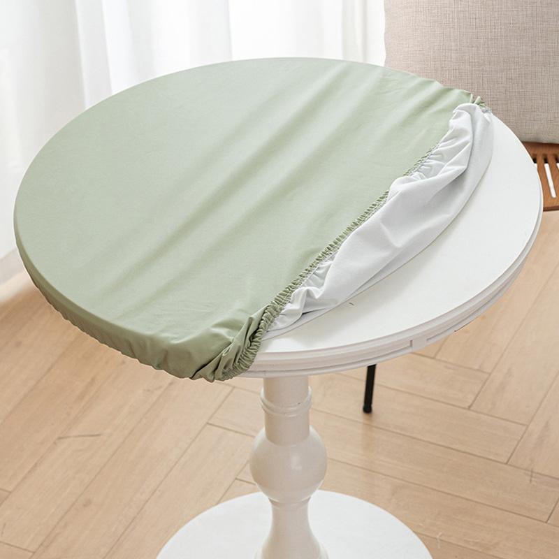 1PC Oilproof Elastic Tablecloth Table Cloth PU Leather Table Protector Cover Table Cover Desk Mat