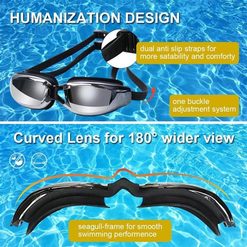 Anti Fog Myopia Swimming Goggles Waterproof Swimwear Eyewear Unisex Swimming Goggles Water Sports