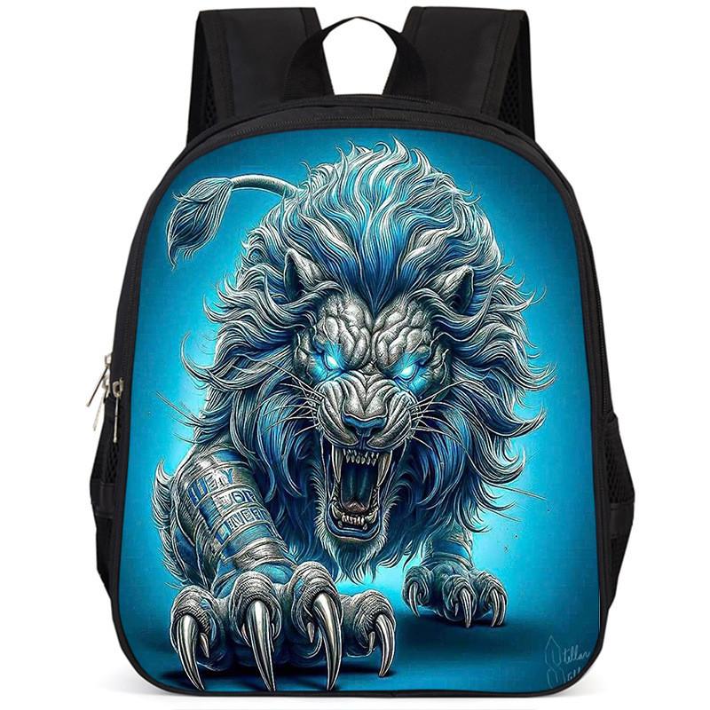 Вместительный школьный рюкзак Lion 15 дюймов из ткани Оксфорд для детей, легкий и эргономичный