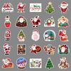 50 Christmas Graffiti, Cute Cartoon and Holiday Guka Luggage, Mobile Phone, Water Cup and Car Stickers