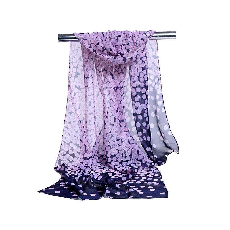 Chiffon Scarves for Women, Versatile Fashion, Gradient Polka Dot Scarves, Spring and Summer Fashion, Rectangular Scarves, Shawls