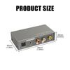 HDTV Conversion Box Multiple Function with Coaxialed Input and 3.5mm Output Enhances Auditory Extractor