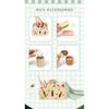 Picnic Basket Hand-held Basket Pretend Play Toys Children's Wooden Simulation Tableware Set Girls' Toys Desserts and Cakes