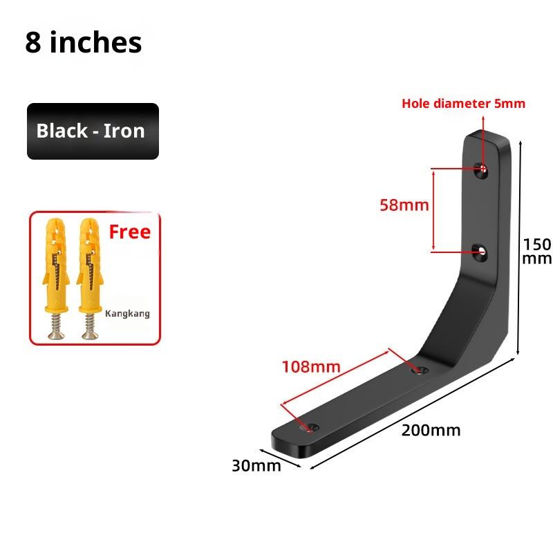 L-образный кронштейн для полки Треугольная опора Настенный угловой кронштейн Сверхпрочный угловой кронштейн для плавающих полок Стеллаж для хранения