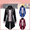Elegant Gothic Victorian Tailcoat For Halloween Steampunk Medieval Jacket