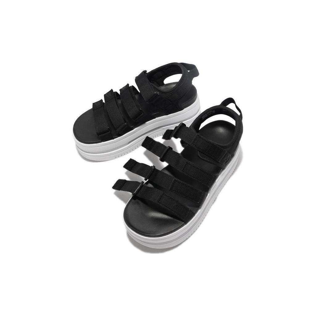 Nike Классические сандалии Icon Black White Женские кроссовки DH0223-001