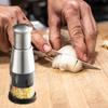 Garlic Press Chopper Stainless Steel Manual Mincer for Chopping Onions Peppers Easy To Use Garlic Crusher Multi-functional Kitchen Tool