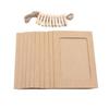 DIY Kraft Paper Picture Frames Home Decoration Combination Paper Frame With Clips Photos Album