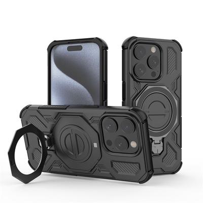 Магнитный бронированный чехол для iPhone 15 Pro Чехлы apple iphone 15 Pro iphone 15 Pro Max Чехол Magsafe Беспроводная зарядка Чехол для телефона