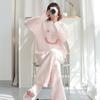 Pyjamas Women Winter Thick and Fluffy New Smiling Face Can Be Worn Outside The Home Suit