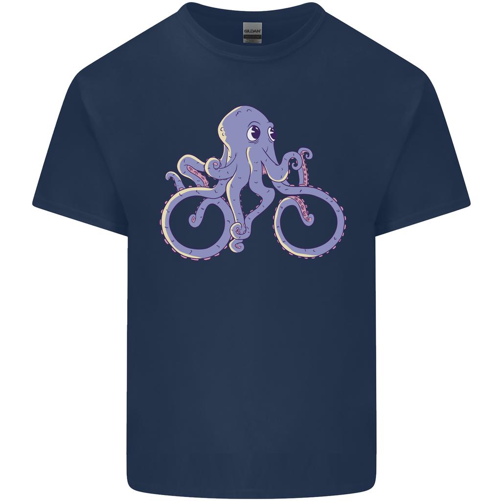 A Cycling Octopus Funny Cyclist Bicycle Unisexs Light Cotton TShirt
