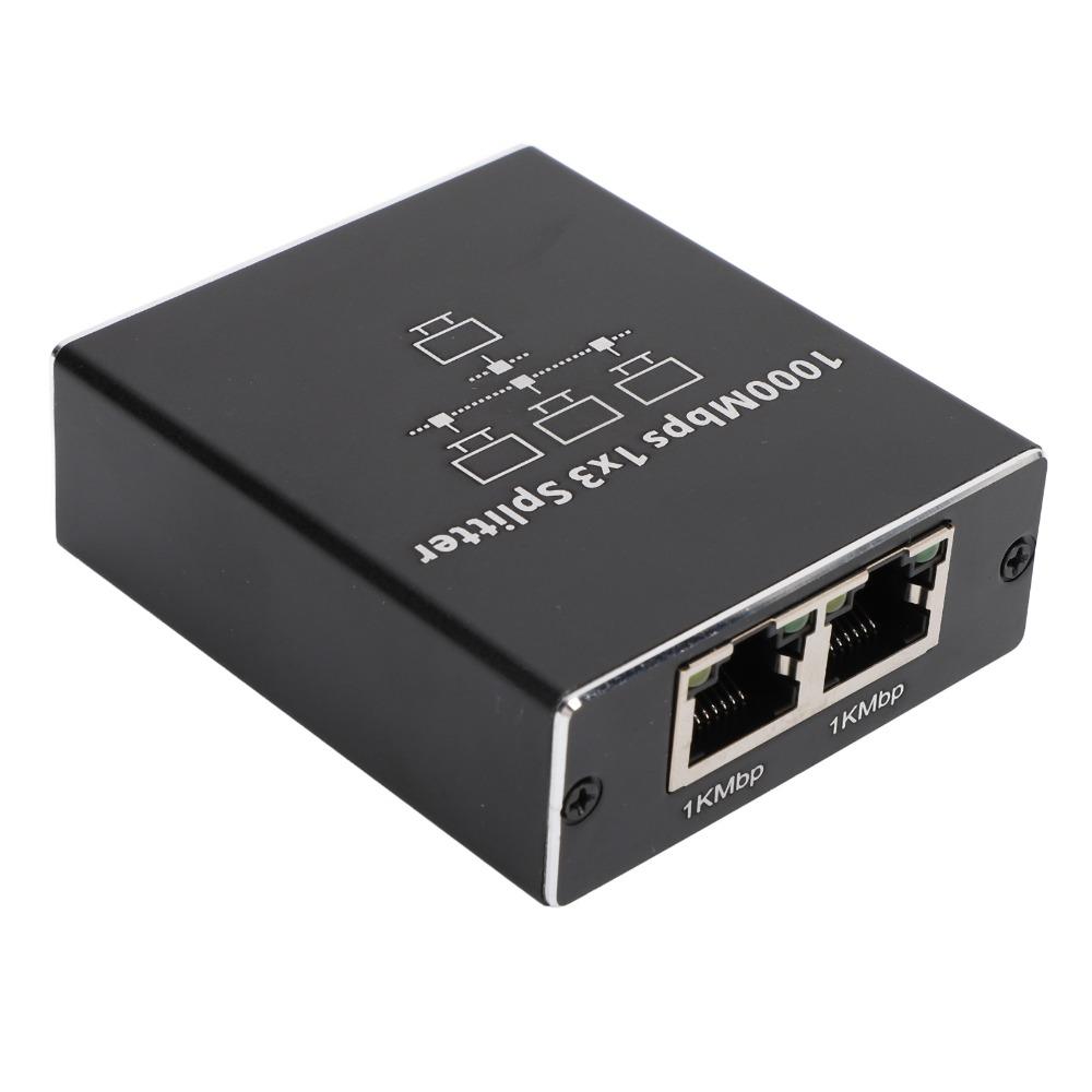 Plug and Play 1000 Мбит/с Ethernet-разветвитель Порт RJ45 Высокоскоростной LAN-разветвитель 1 на 3 Сетевой коммутатор Маршрутизатор Коммутатор