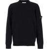 Solid Color Loose Fit Long Sleeve Sweatshirt Men Tops Black 8115508A3-A0029