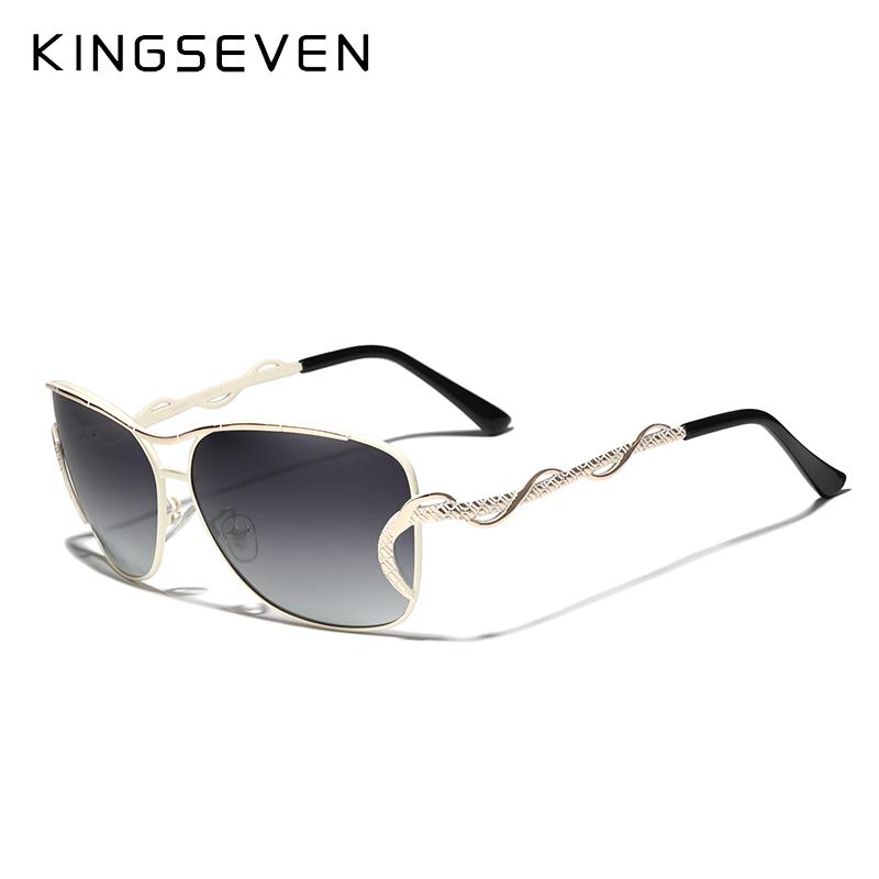 Kingseven Оригинальный дизайн, женские солнцезащитные очки «кошачий глаз», уникальные знаменитые брендовые дизайнерские солнцезащитные очки для вождения