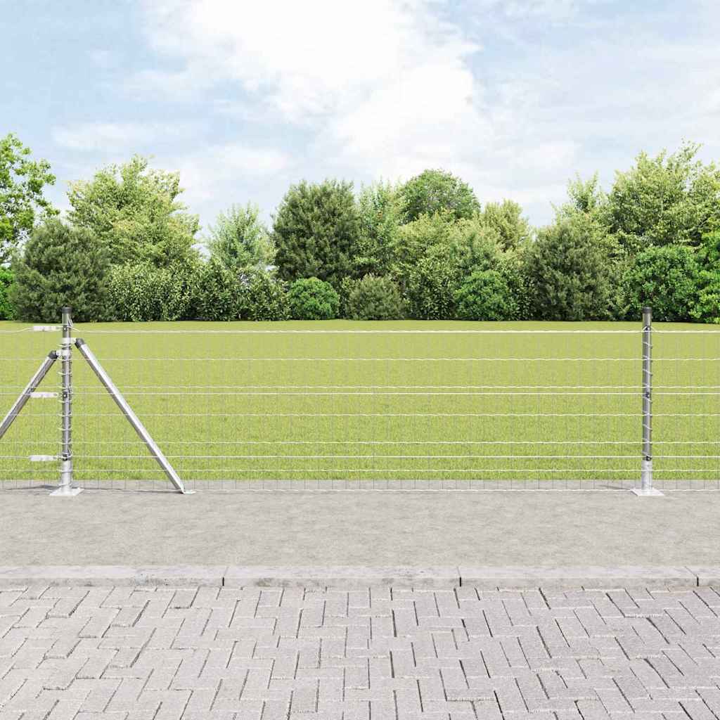 Welded Wire Fence with Concrete Foundation 10 x 0.4 m (W x H)