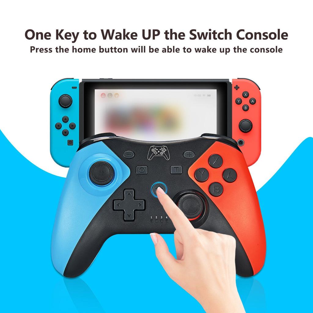 Геймпады поддерживают беспроводной контроллер Bluetooth Turbo, совместимый с Nintendo Switch, геймпад для консоли NS Switch OLED, USB-джойстик для ПК, 6 осей