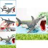Marine Animal Replica Large Shark Model With Movable Jaws For Childrens Learning Toy