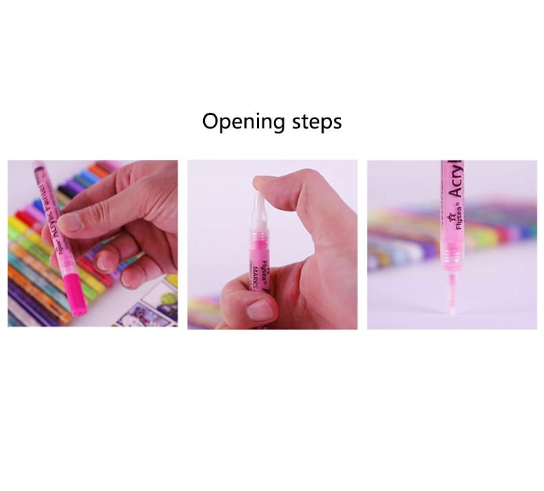 FLYSEA FS-05 0,7 мм водостойкий акриловый маркер для рисования, раскрашивания