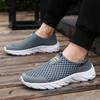 Fashion Men Casual Shoes Slip On Breathable  Mesh Male Casual Sneakers Anti-slip Men's Flats Outdoor Walking Shoes Size 39-46