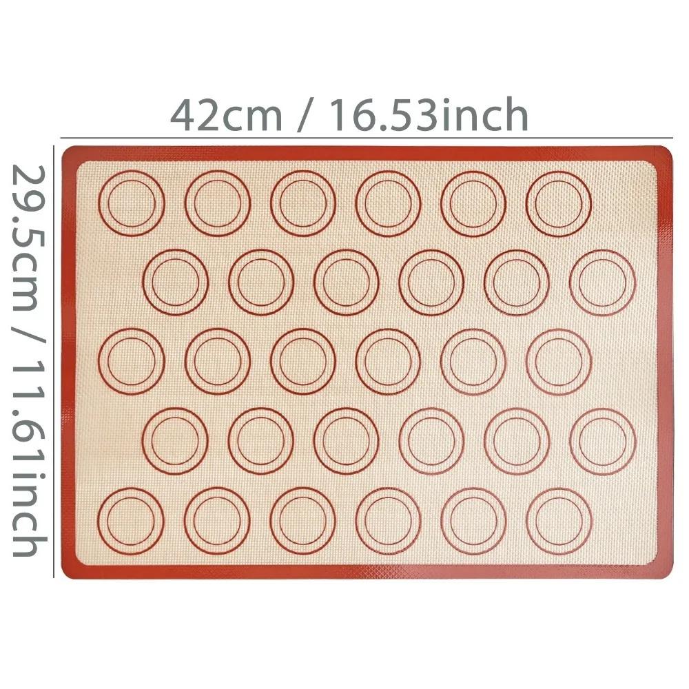 2026 1Pcs HOT SALE NEW Silicone Macaron Baking Mat - for Bake Pans - Macaroon/Pastry/Cookie Making - Professional Grade Nonstick