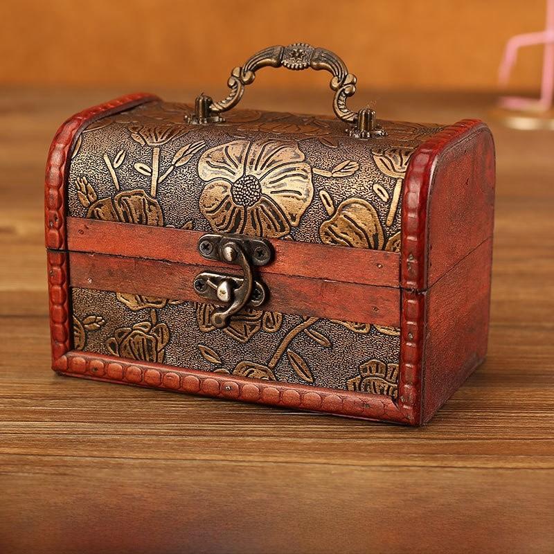 Wooden Chinese Style Storage Box For Accessories And Home Gifts Decorations