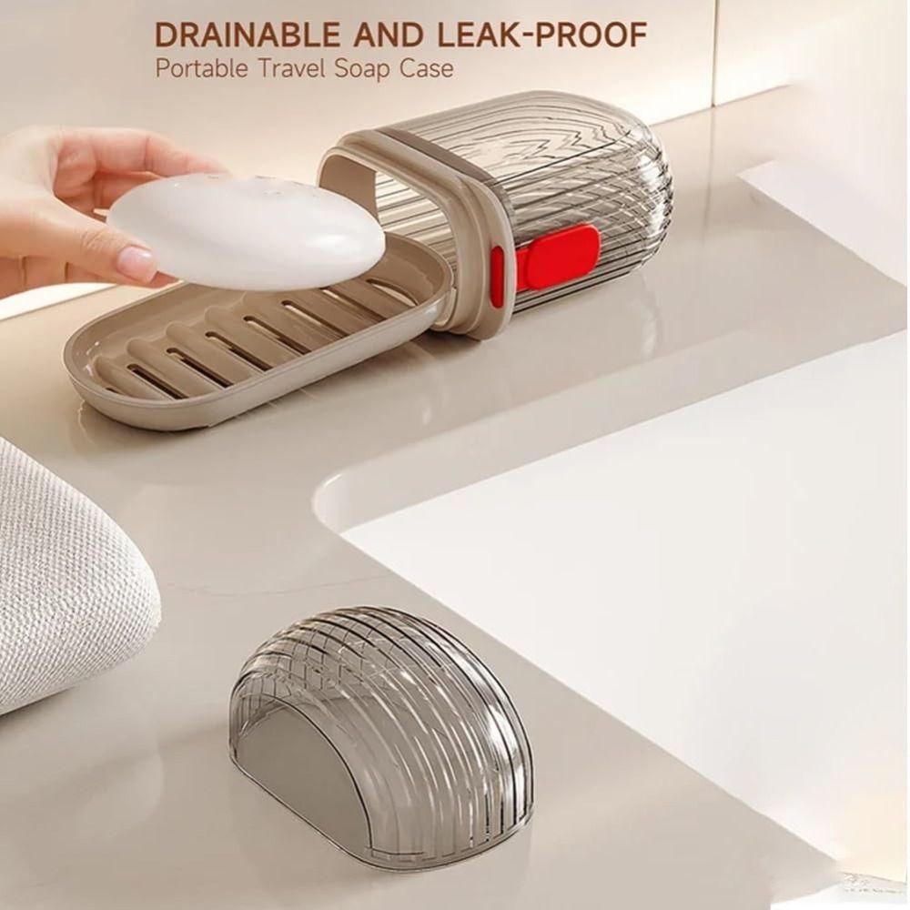 Sealed Soap Dish Portable Soap Case Creative Travel Soap Box Travel