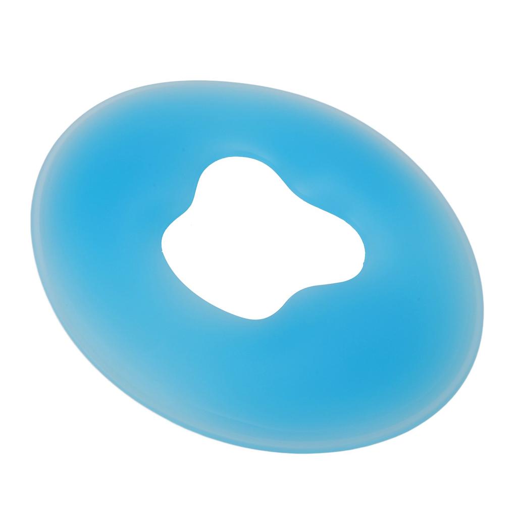 Silicone Spa Face Pillow Soft Round Massage Face Relaxing Cushion Pad for Beauty Salon Blue