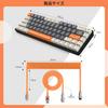 Проводная механическая игровая клавиатура T8 с RGB-подсветкой, TKL, низкий уровень шума, спиральный кабель, кабель Type-C, японская инструкция, коричневые переключатели, 65%, защита от конфликтов клавиш