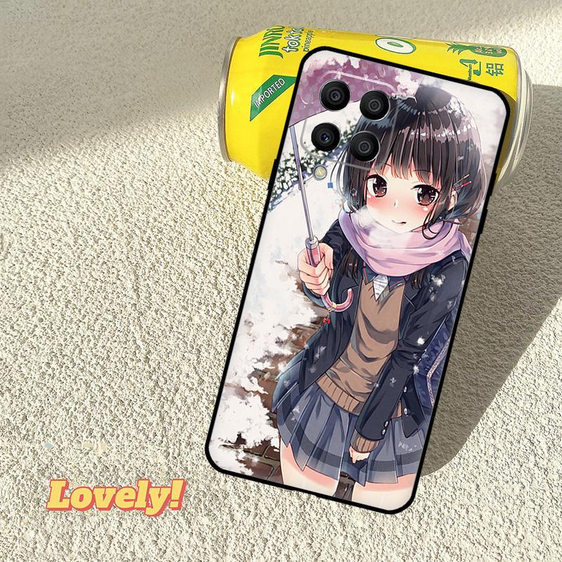 Аниме девушка мультфильм япония милый Чехол Для Samsung Galaxy M53 M16 M11 M21 M31 M35 M12 M13 M14 M15 M36 M56 M32 M52 M55 M34 M54