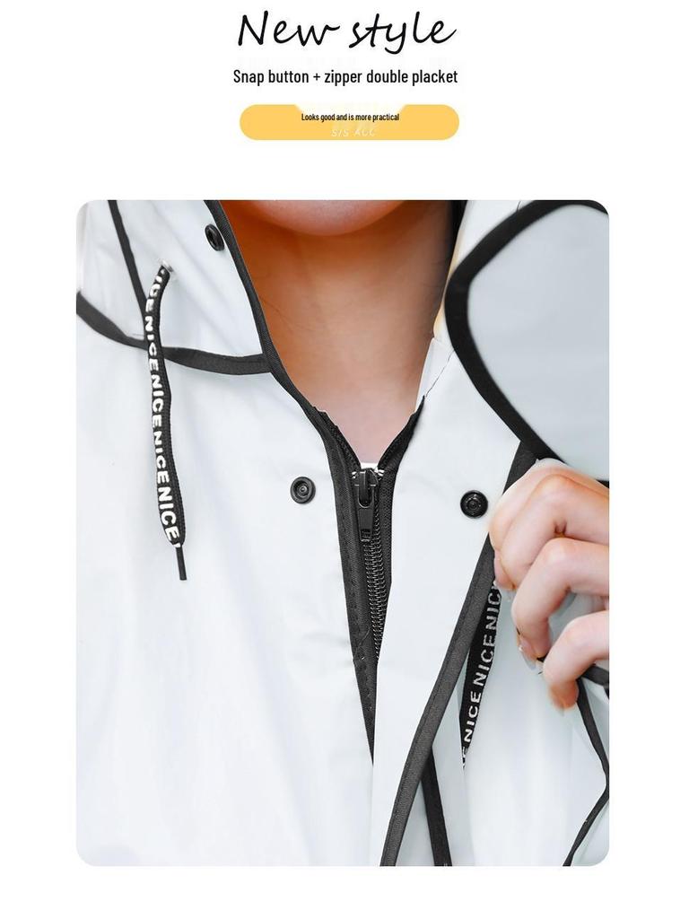 Полноразмерное водонепроницаемое пончо для электромобиля, езды на велосипеде - унисекс, для взрослых