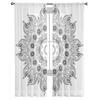 Цветочные линии тотем текстура тюлевые шторы для гостиной прозрачные шторы спальня вуаль декоративные оконные украшения