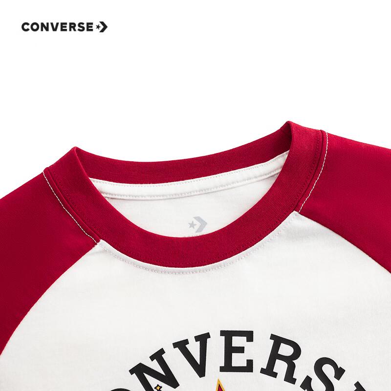 Converse Праздничная красная футболка с длинным рукавом для мальчика