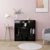 VidaXL Bookcase Black 90x30x90 Cm Engineered Wood 802931