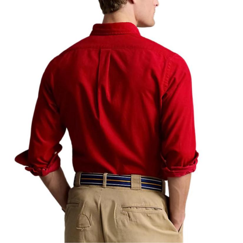 Polo Ralph Lauren Рубашка мужская SS22 Красная 710767906-005