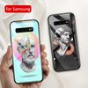 Чехол для samsung s22, стеклянная задняя крышка, чехол с изображением статуи для samsung Galaxy S8 S9 S10 S21 S20 Note 8 9 10 20 plus S10e ultra