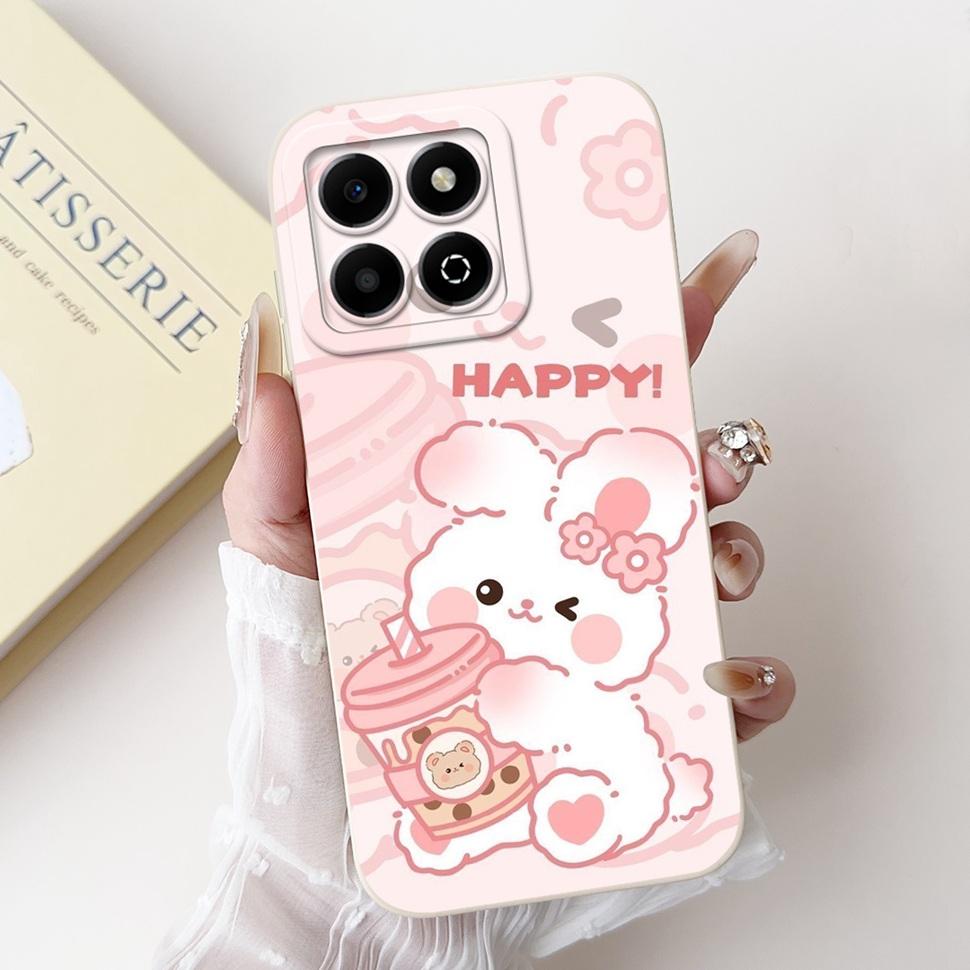 Colorful Flower Case For Honor X6b Coque Silicone Soft Cover For Huawei Honor X 6b 6a X6A Phone Cases Covers Bumper