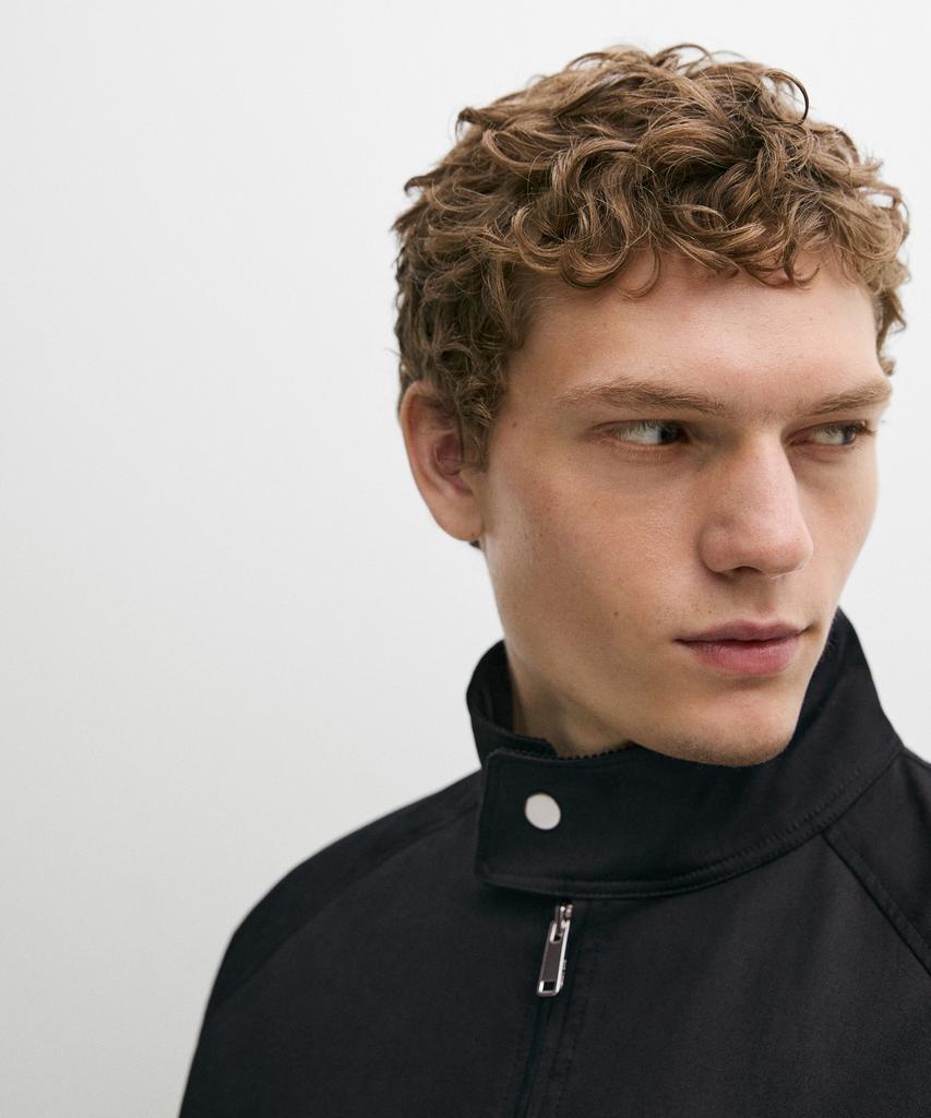 Massimo Dutti Corduroy Detail Bomber Jacket