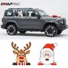 Рождественская наклейка из винила с оленем для мотоцикла, Аксессуары для мотоцикла, Наклейки для автомобиля и мотоцикла, Наклейки для электросамоката