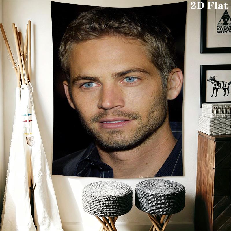 Paul Walker Memorial Tapestry Tapestry Background Cloth Fashion Print Christmas Gift Home Decor Background Cloth