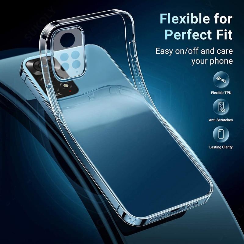 Прозрачный тонкий силиконовый чехол для Xiaomi Redmi K40 Note 9T 8 Pro Max 11S 9A 9C Mi 10T Note 10 Lite Mi POCO M3 11 10 Pro