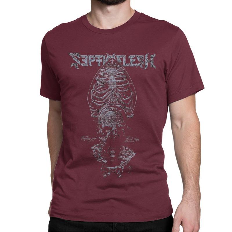 Men Womens TShirts Septicflesh Metal Band Rock Fun Cotton Tee Shirt Short Sleeve Meshuggah T Shirt Clothing Size Streetwear