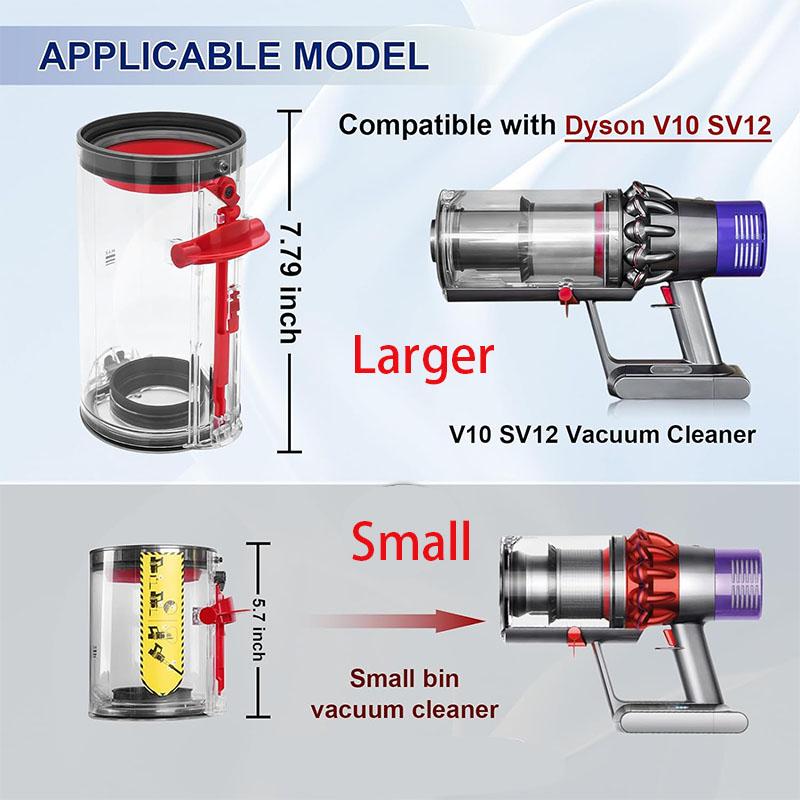 Ведро для пыли для Dyson V10 SV12 V11 V15 SV14 SV15 SV22 Пылесос Контейнер Маленький и Большой Контейнер Запасные Аксессуары